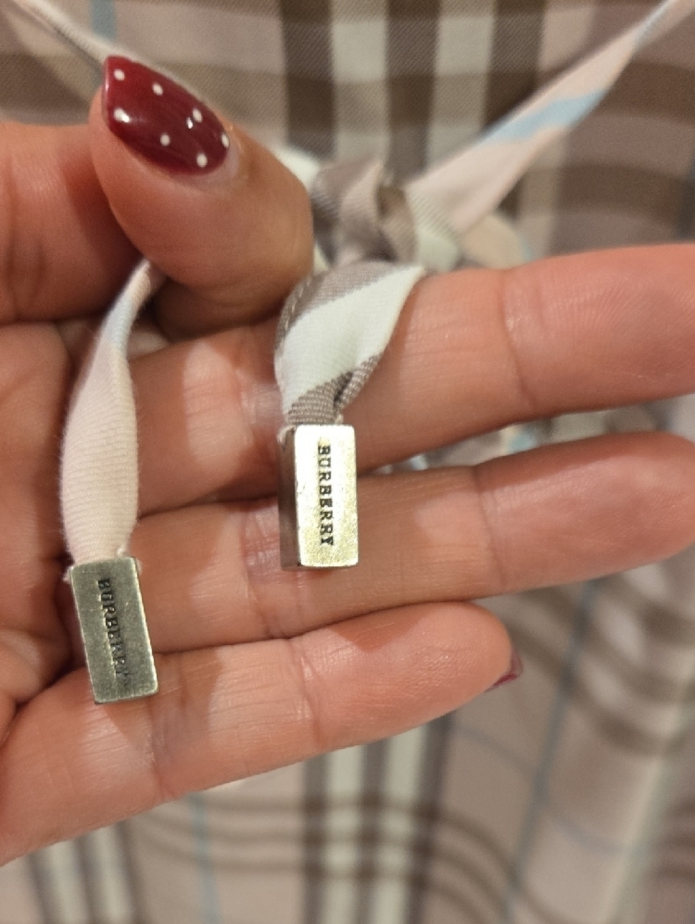 Burberry sleeveless Pink Plaid Tie-Waist Dress - Picture 3 of 8